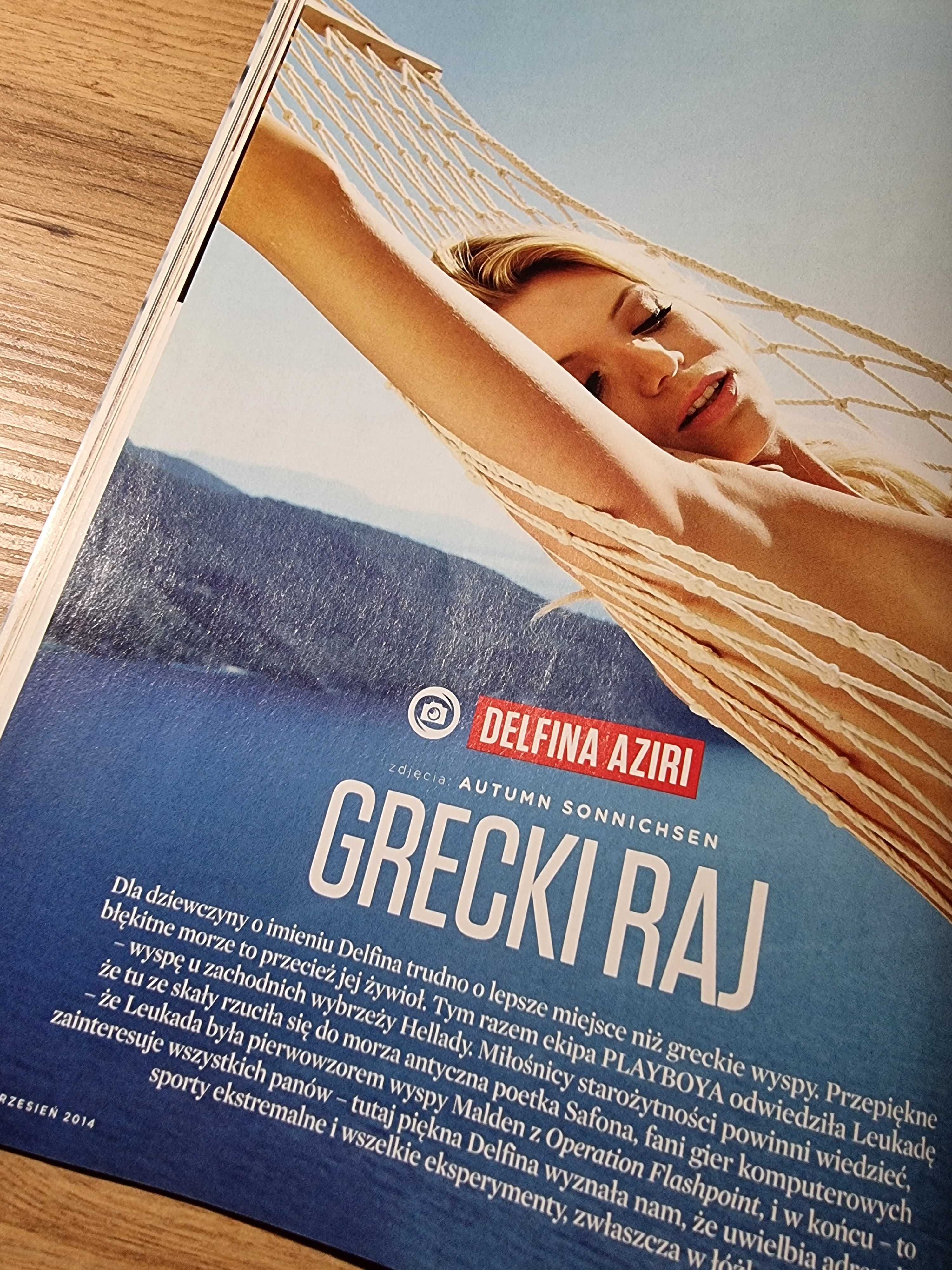 Playboy 9/2014 Cheerleaderki FLEX Sopot, Delfina Aziri, Paweł Zagumny