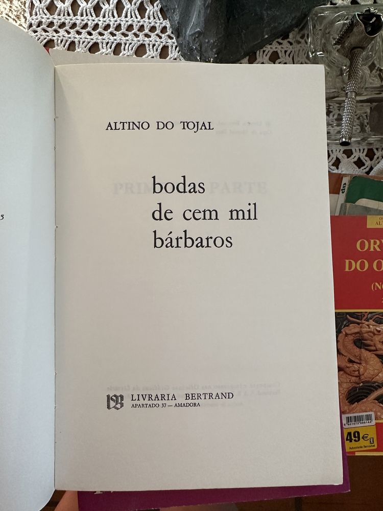 Livro altino do Tojal - bodas de cem mil bárbaros