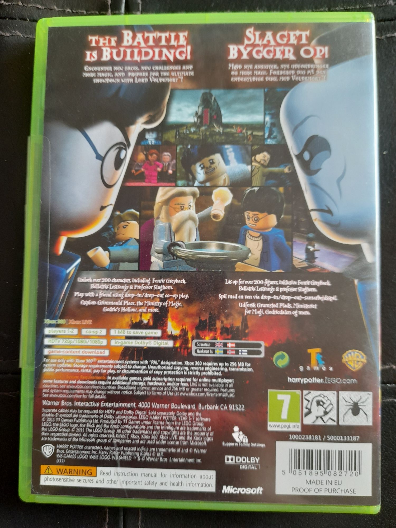 Gra Harry Pottet 5-7 lat Lego na konsolę xbox 360