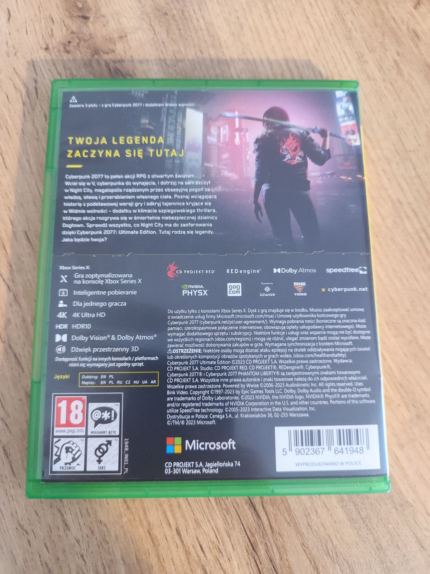 Cyberpunk Ultimate XBOX + DLC Phantom Liberty