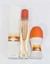 Avon Zestaw Woda toaletowa + Dezodorant w kulce Summer White Sunset