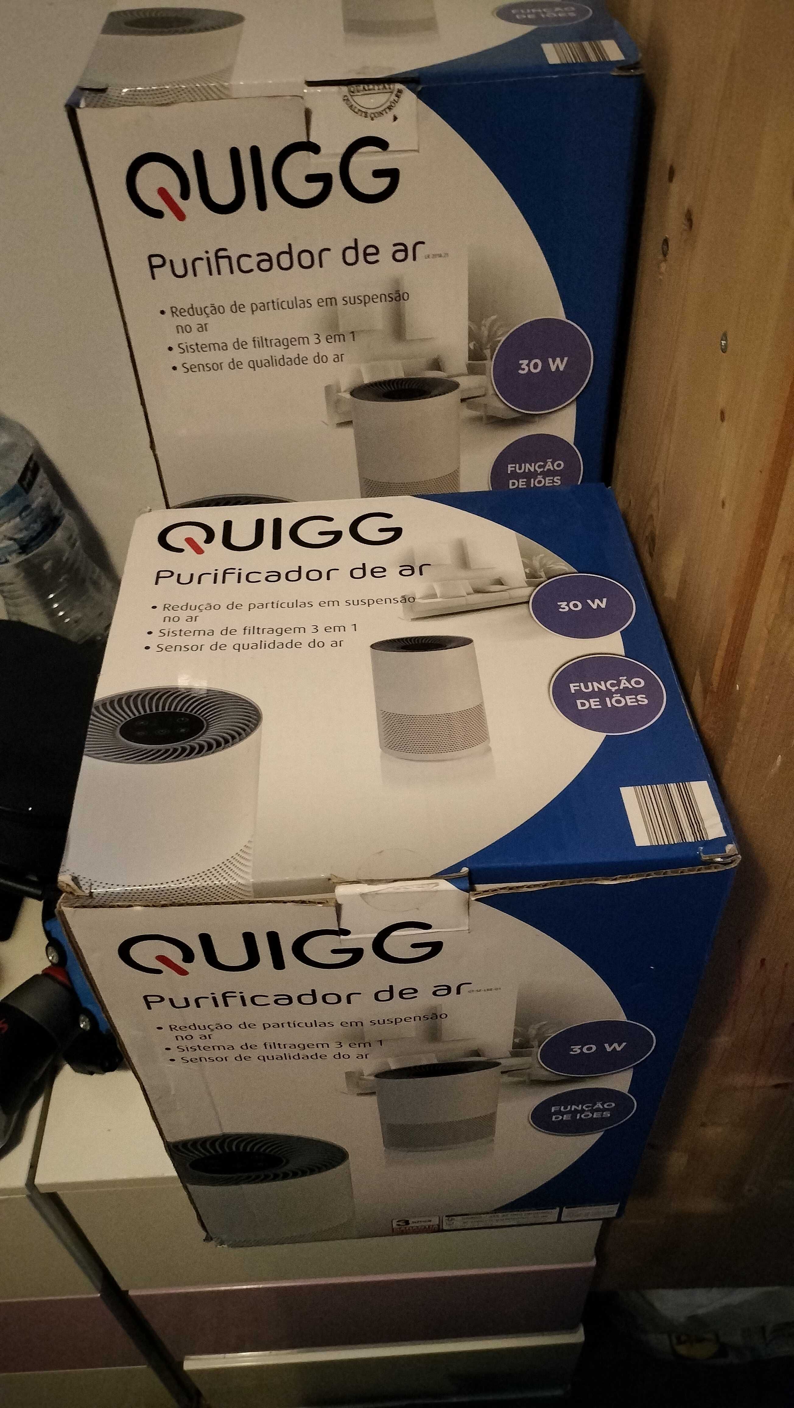 Purificador de ar Quigg como novos