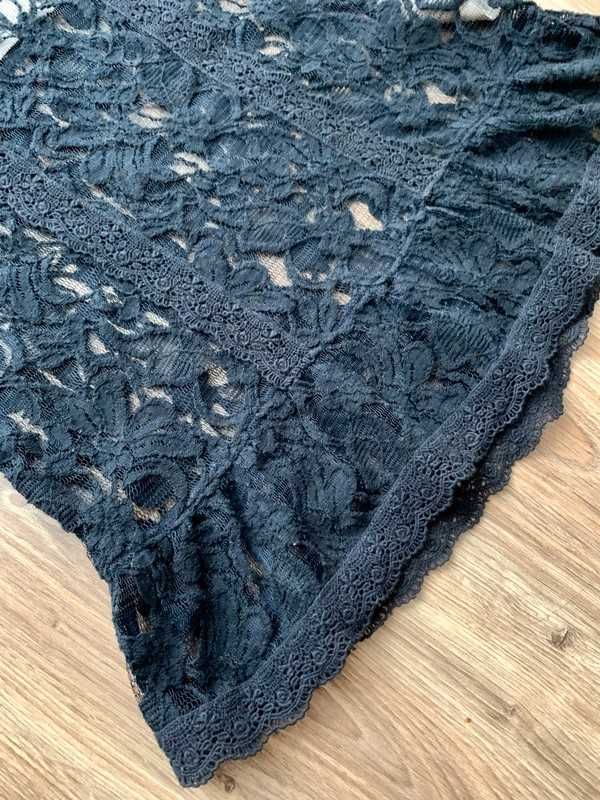 Abercrombie & Fitch A&F / bluzka top koronka koronkowy  baskinka 36 S