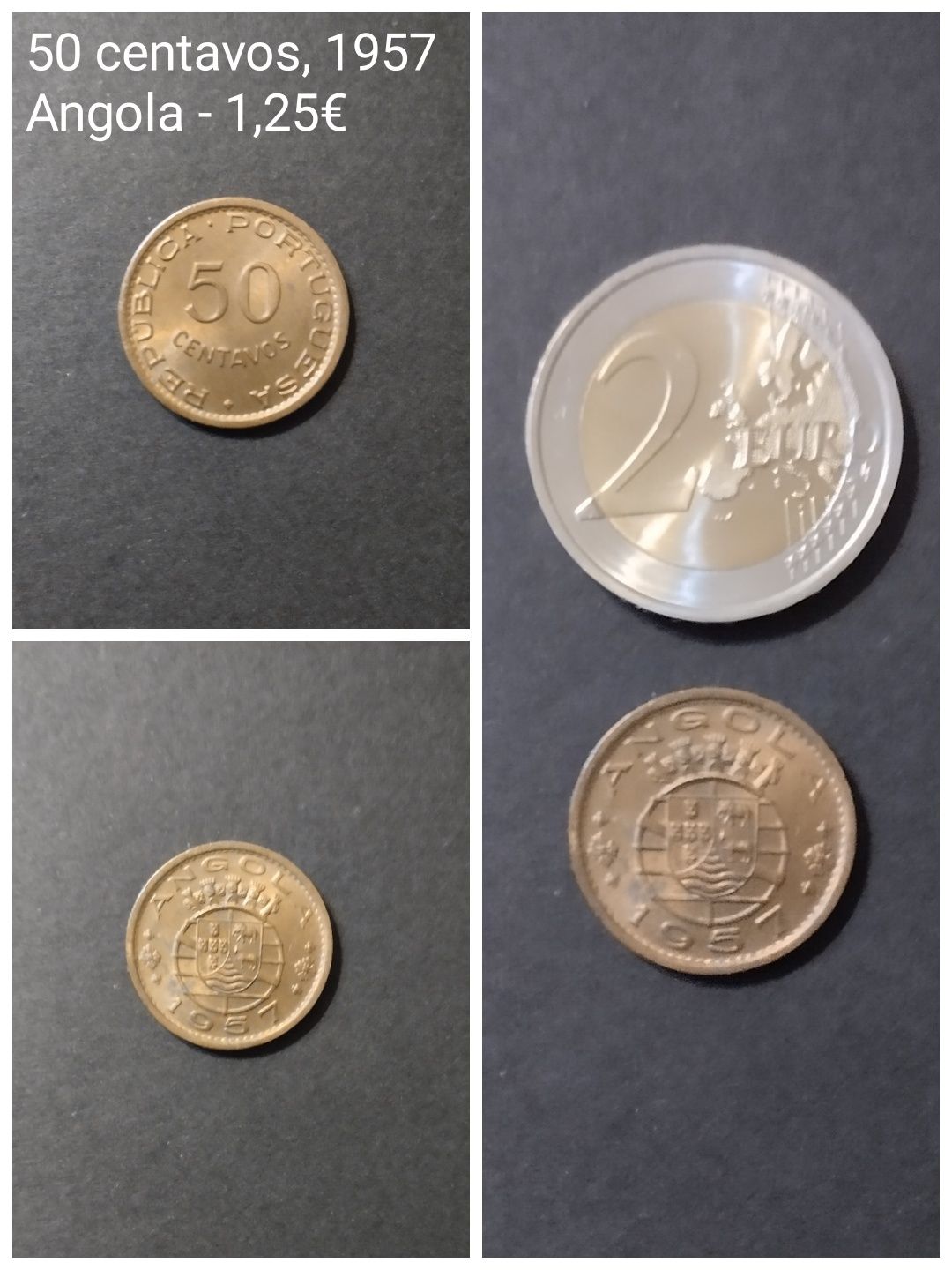Moedas das colónias, escudos.