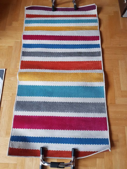 Dywan kolorowy w paski 78 x 152 cm