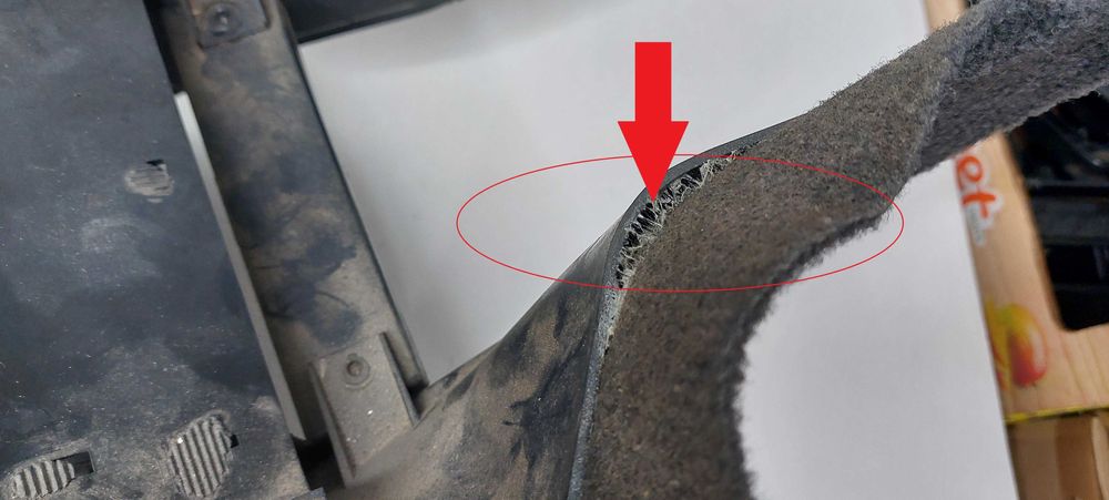 Peugeot 205 Mk2 Fase 2 Consola Central Tablier Interior Cinzento