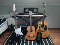 Nauka gry na gitarze, ukulele, keyboardzie/pianinie