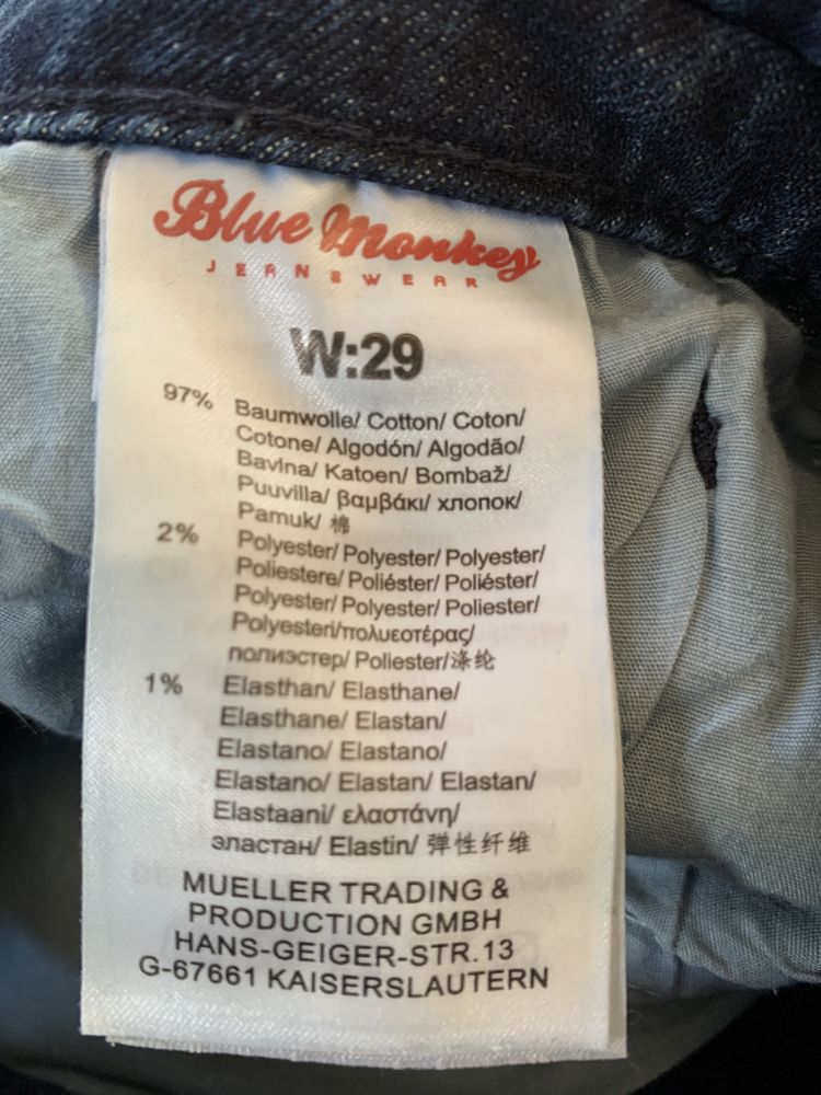 Szorty jeansowe męskie Blue Monkey r. 29