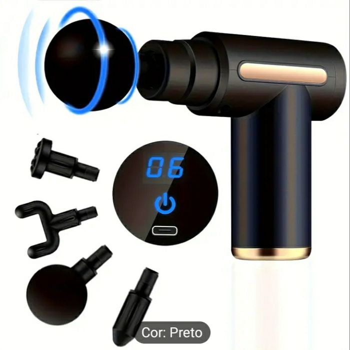 Massajador com  bateria a litio