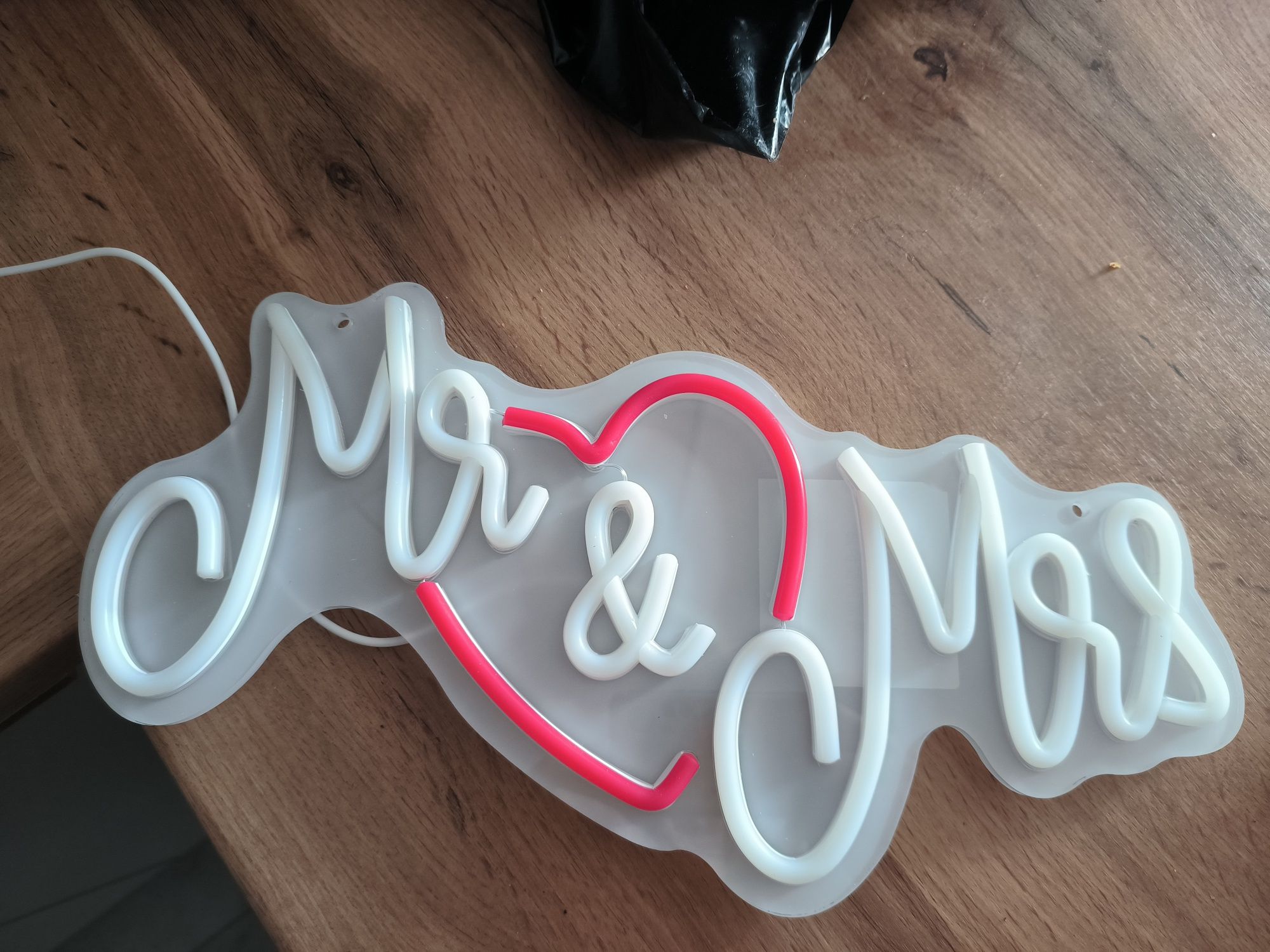 Napis led pan i pani mr&mrs