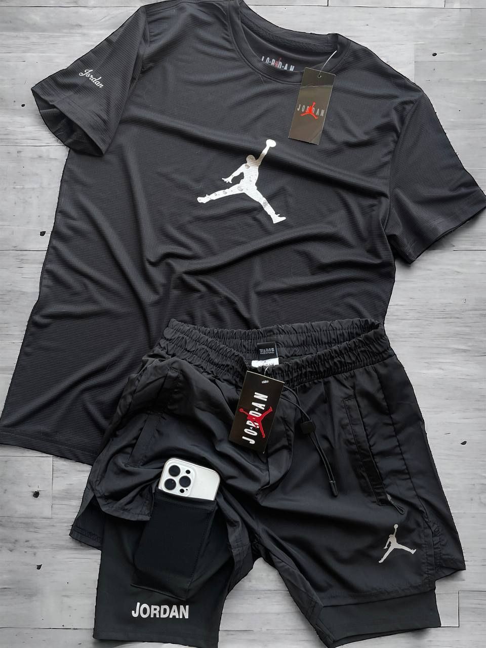 Комплект Jordan + Шорти Тайці , Jordan Dri-FIT , футболка Джордан