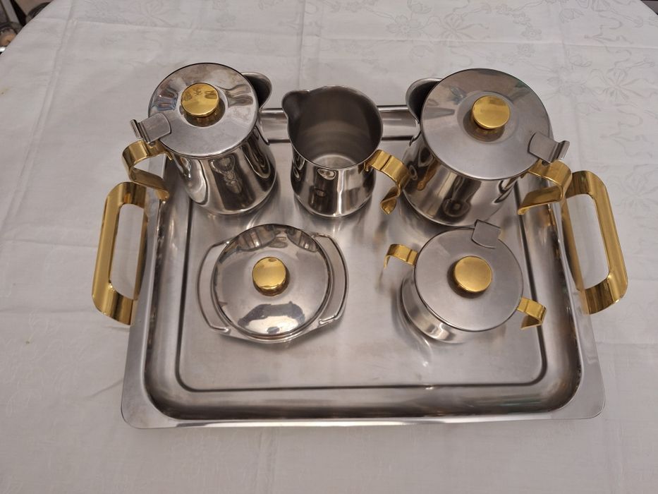 Conjunto inox pequeno almoço