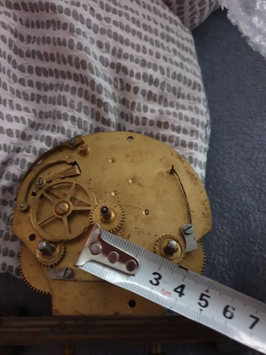 Unikatowy mechanizm zegara kominkowego Lenzkirch data 21 maj 1876 rok