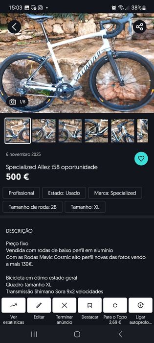 Specialized Allez t58