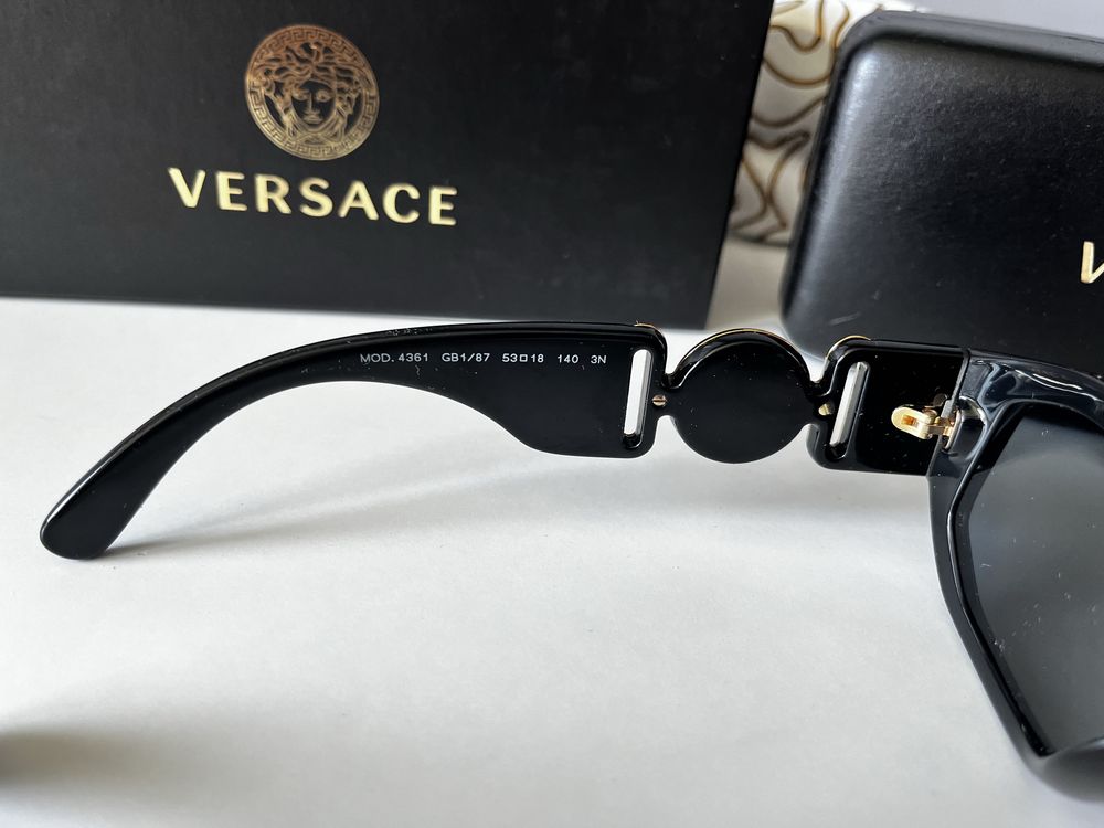 Nowe Okulary Przeciwsłoneczne Versace VE4361 GB1/87