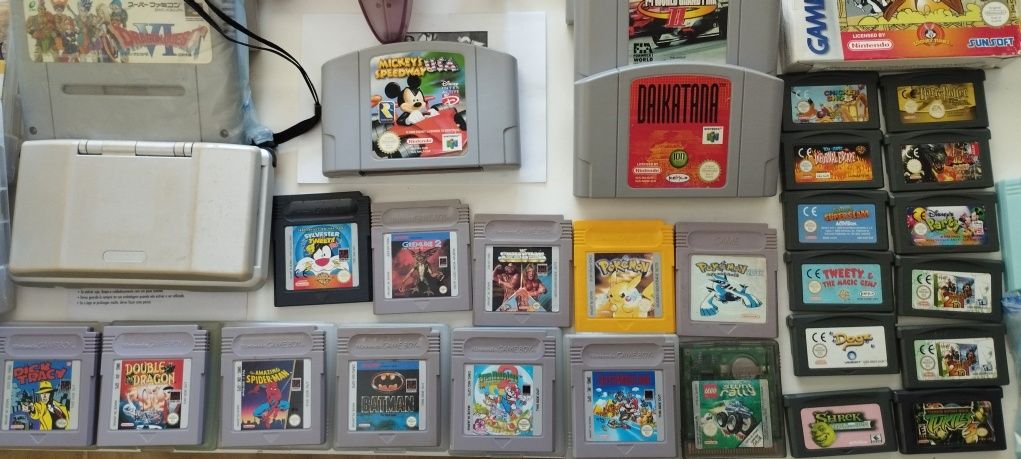 Nintendo Nes , Gameboy , Gamecube , Wii , Pokémon , Famicom , Snes etc