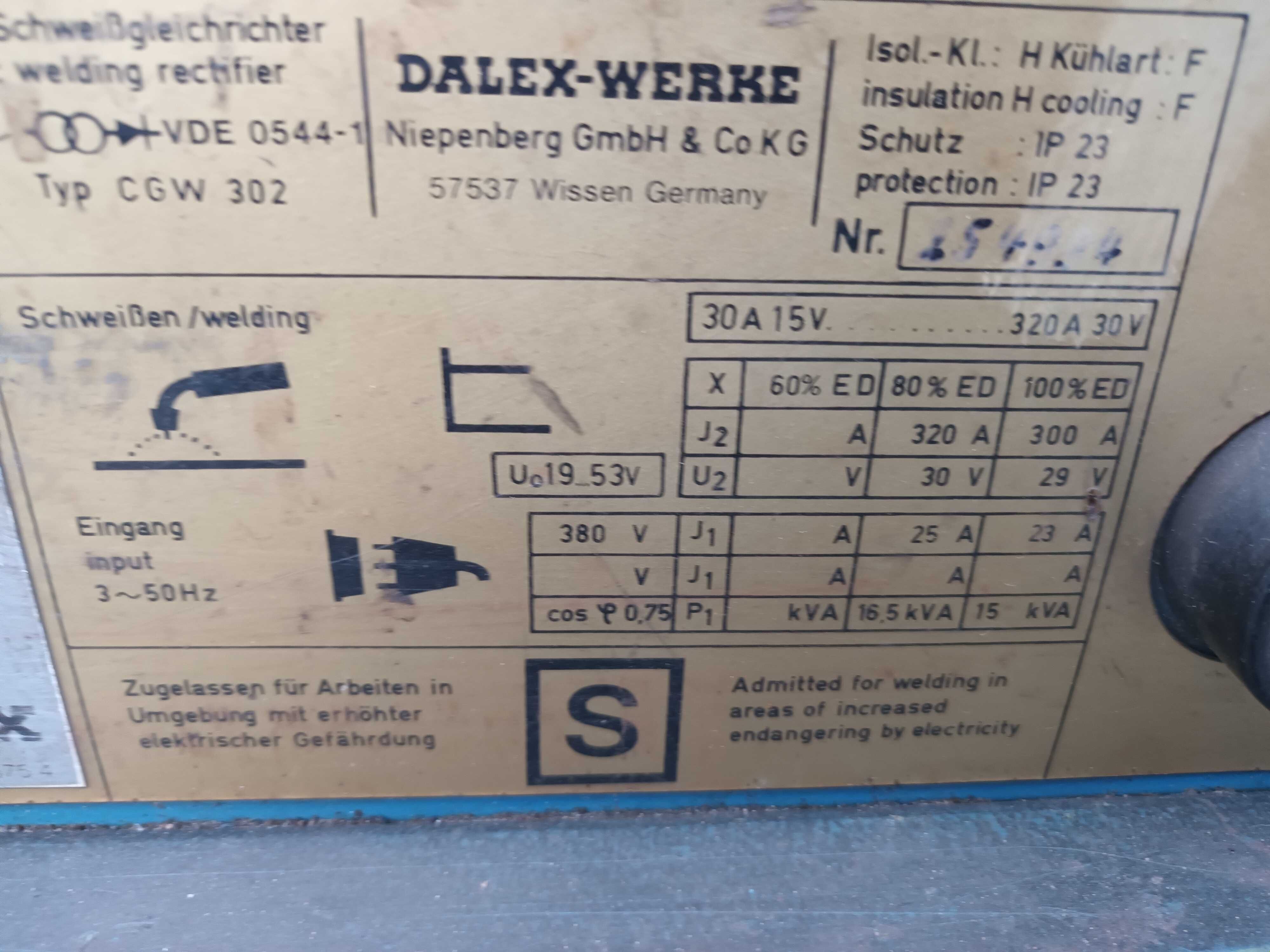 Spawarka mig-mag Esab Dalex CGW 302 300A