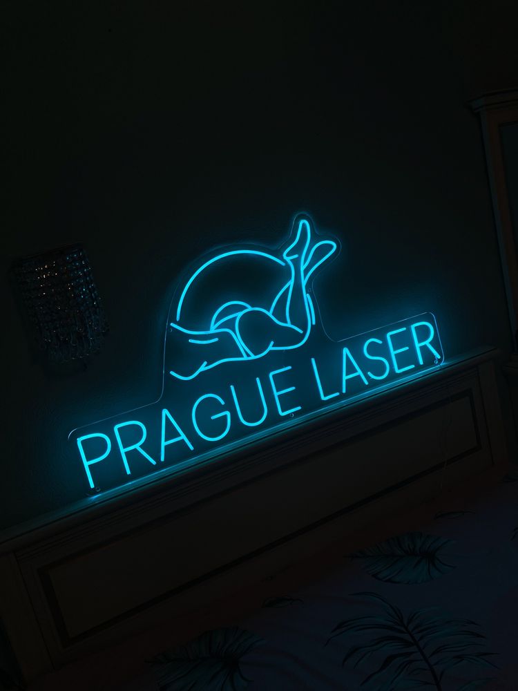 Рекламная вывеска, неоновая вывеска для студии лазерной эпиляции, неон