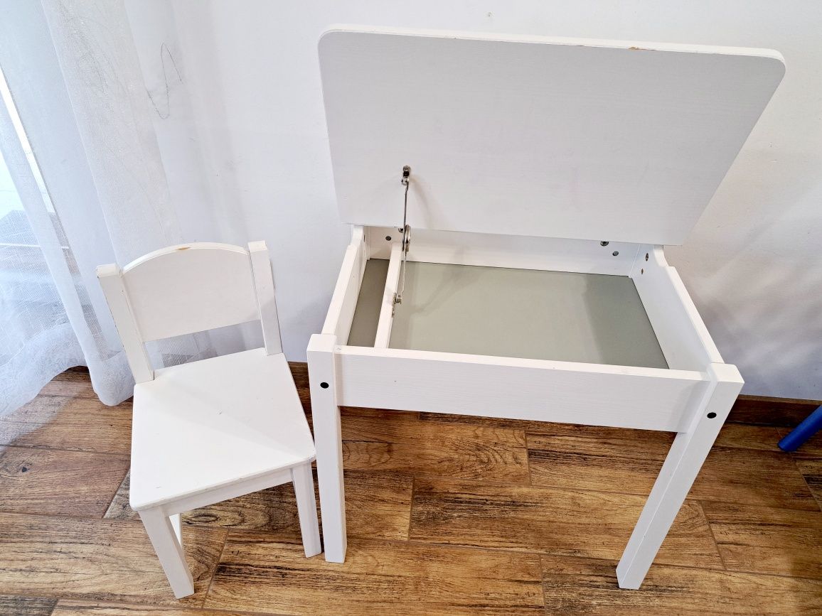Ikea Sundvik stolik ze schowkiem + krzesełko komplet