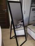 Lustro czarne loft stojące