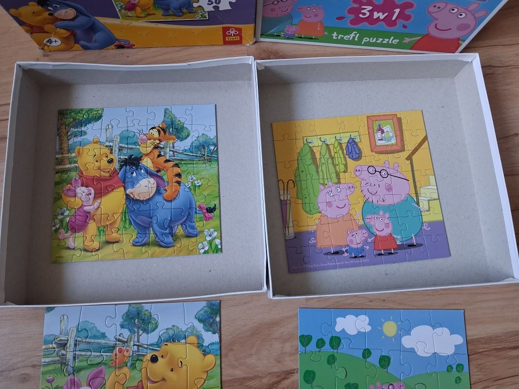 Puzzle do układania 3w1