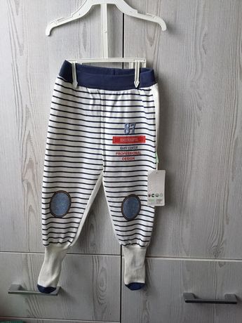 Nowe spodnie dresowe marynarskie r.74