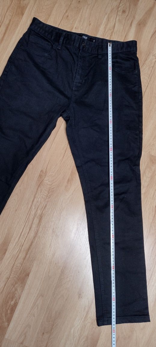 Spodnie jeansowe, czarne męskie firmy NEXT, rozmiar 32