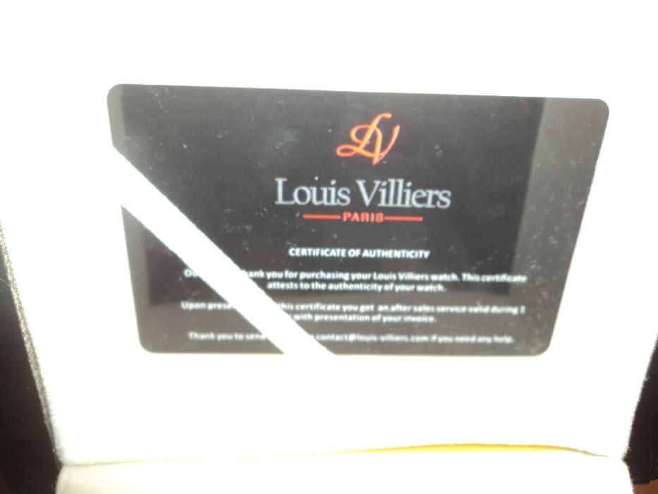 Relógio Louis Villiers 2 fusos horários