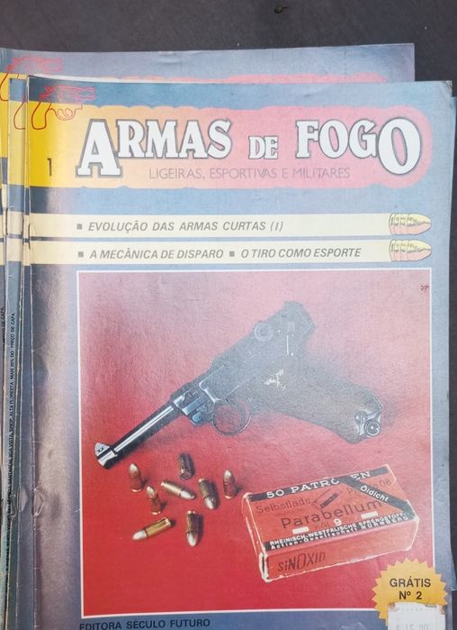 Lote de revistas sobre armas