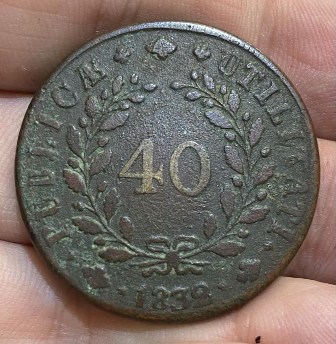 Moeda 40 Reis D MIGUEL I - 1832