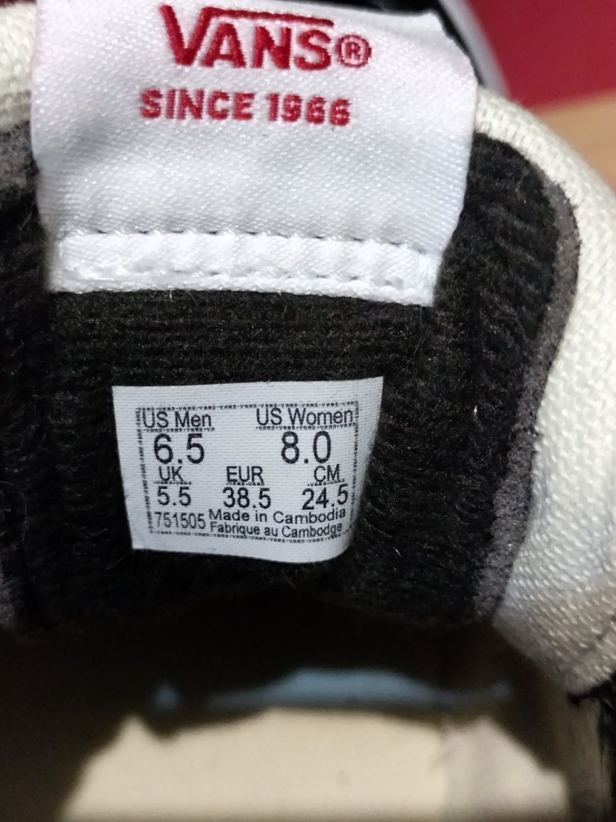 Vans високі кеди кросівкі