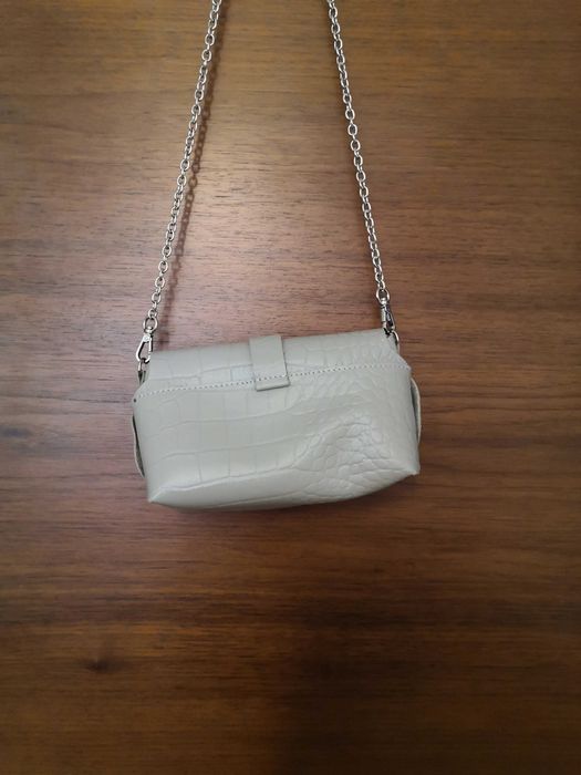 Torebka skórzana z bursztynem Batycki