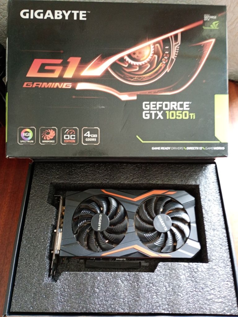 Відеокарта  GeForce® GTX 1050 Ti G1 Gaming 4G