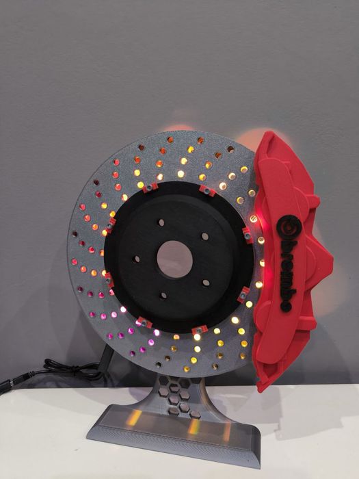 Candeeiro estilo disco Brembo led rgb