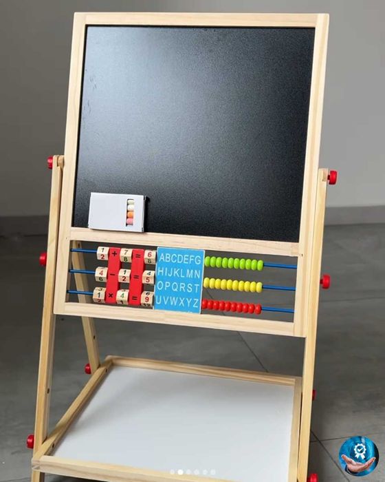 Дитячий мольберт для малювання та розвитку магнитная доска