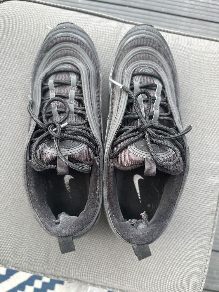 Męskie oryginalne Nike AirMax 97 używane 44 28 cm czarne