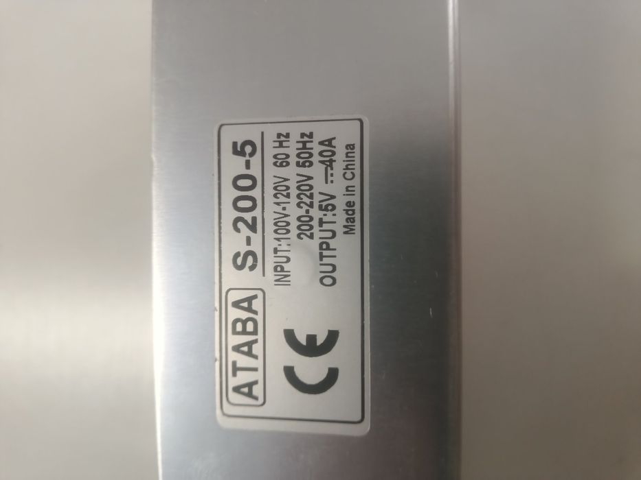 Импульсный блок питания Ataba 5V 40A