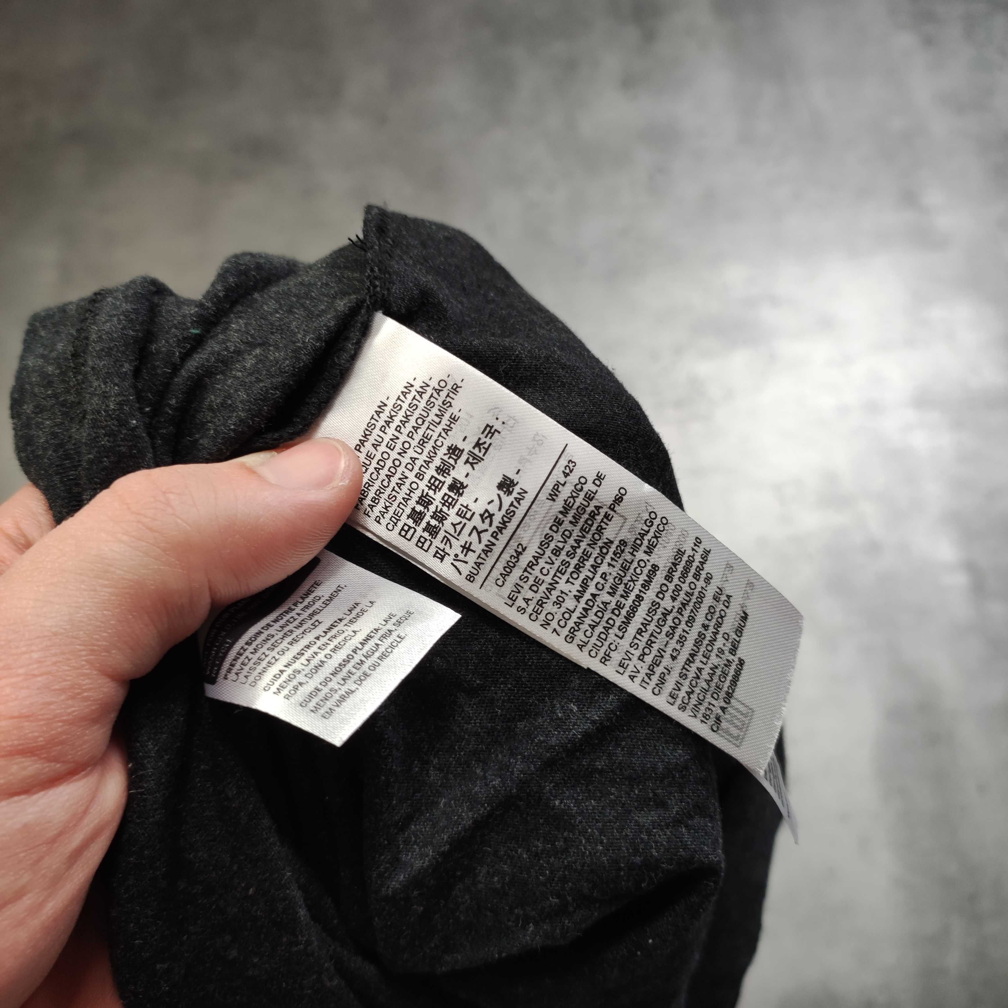 MĘSKA Koszulka Bawełna PREMIUM Duże Logo Levis Klasyczna Elegancka