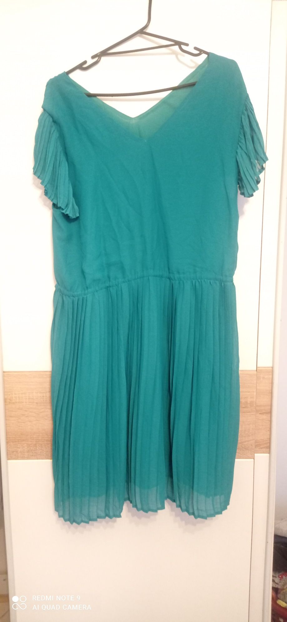 Zielona plisowana sukienka letnia top secret 46