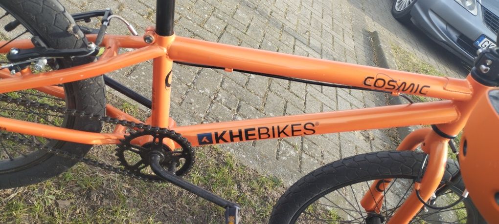 Rower BMX Cosmic dziecięcy pomarańczowy 11;1Kg 20 Cali Khebikes