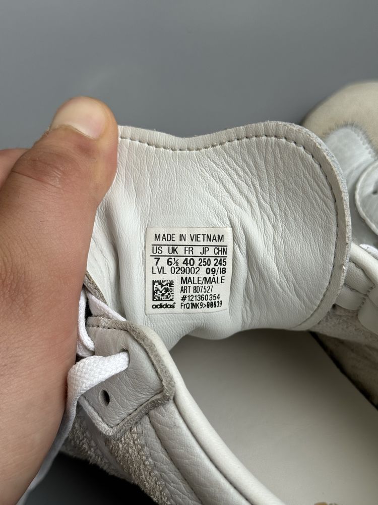 Кроссовки Adidas Samba кожаные белые женские(оригинал)