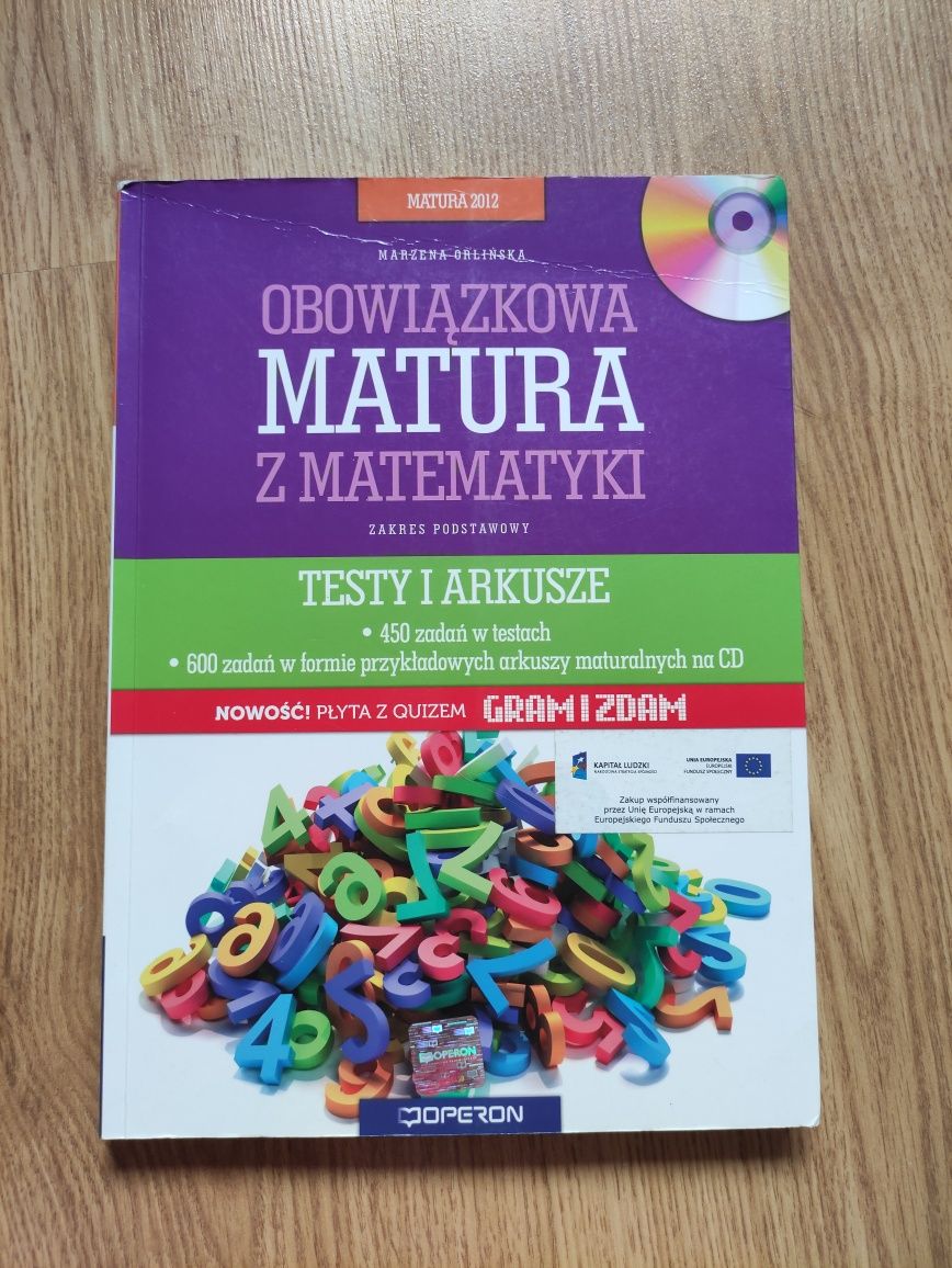 Testy i arkusze, matura z matematyki, Operon