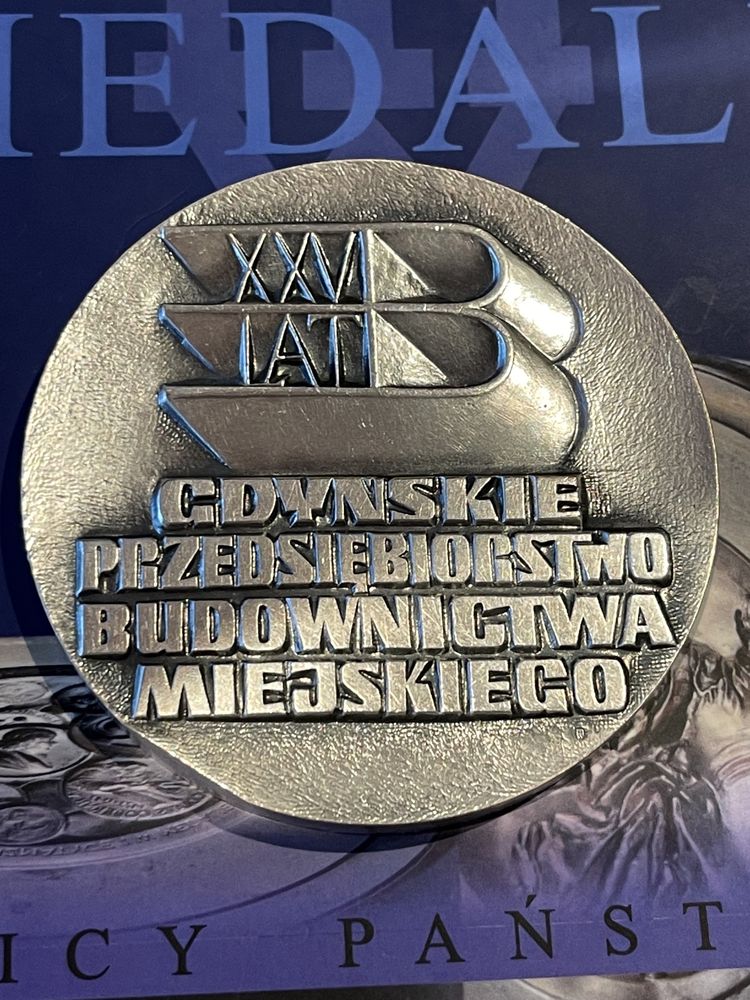 Medal Gdyńskie Przeds. Budownictwa Miejskiego 1978. Mennica P