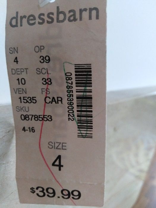 Zwiewna, letnia sukienka z USA r. 4 (polskie 36 lub S)