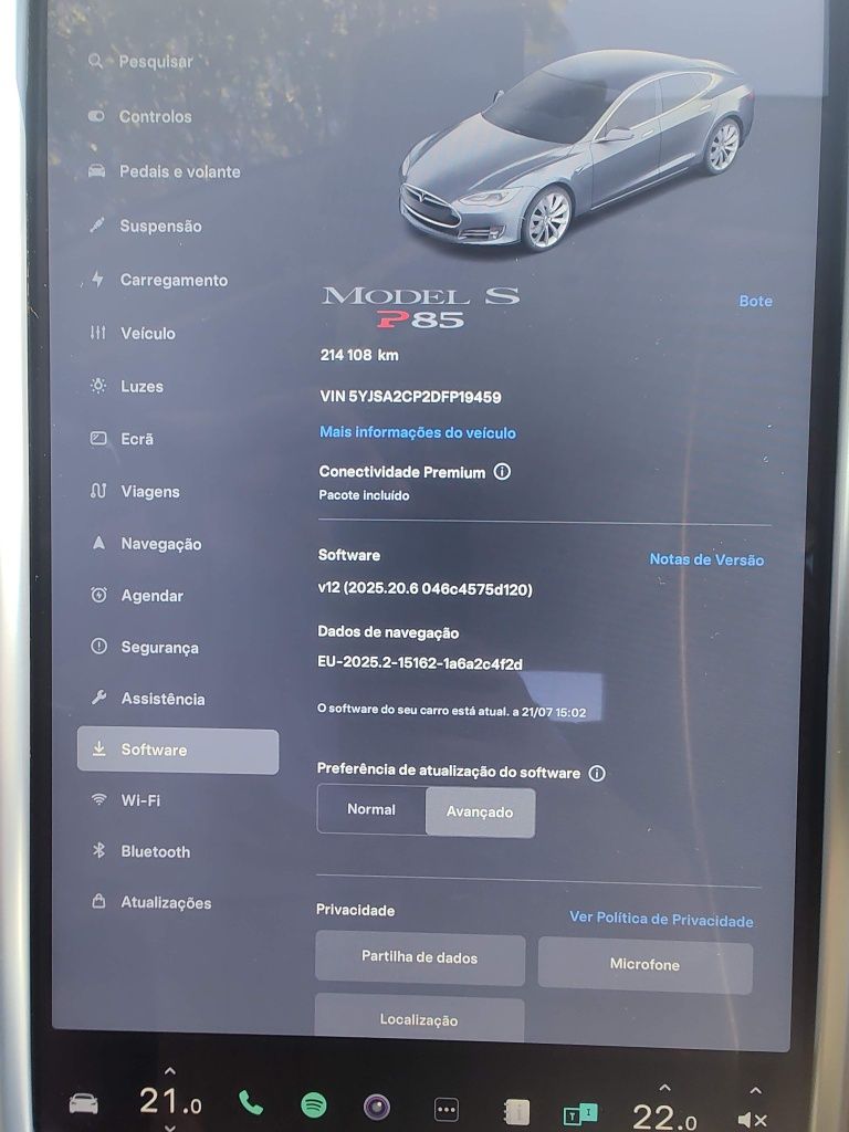 Tesla Model S P85 com garantia