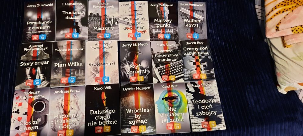 Kryminały z PRL u, 80  szt.Nowe,komplet