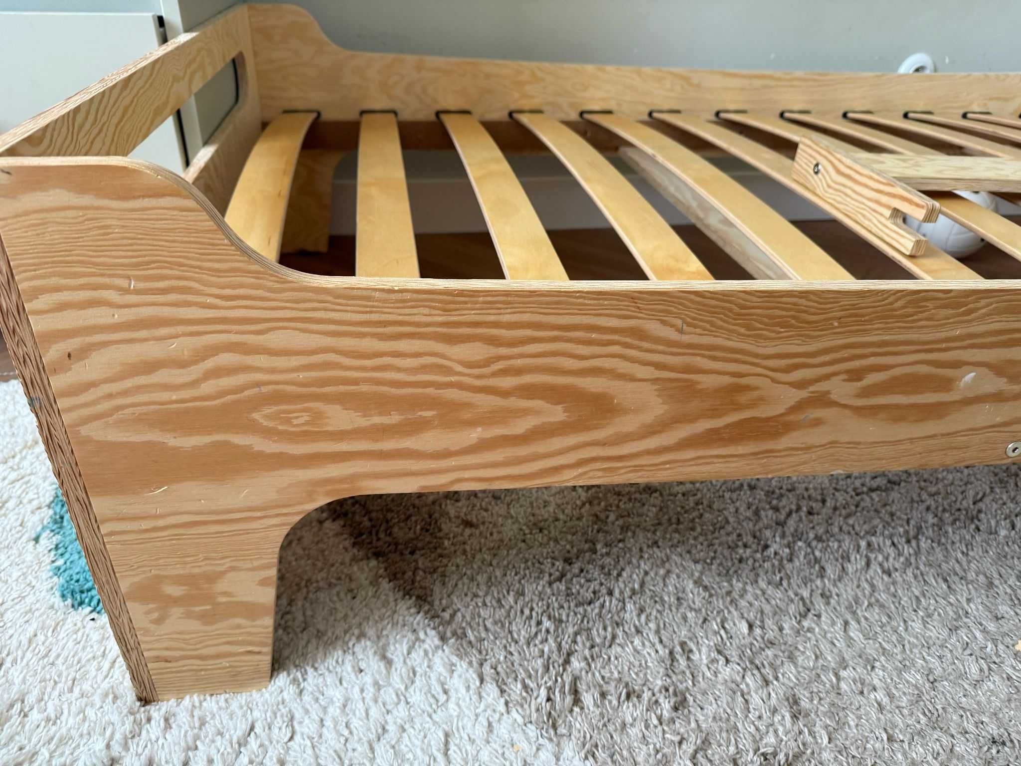 Łóżko dziecięce TILA 10 +szuflada z żeberkami 90x200 NATURALNE
