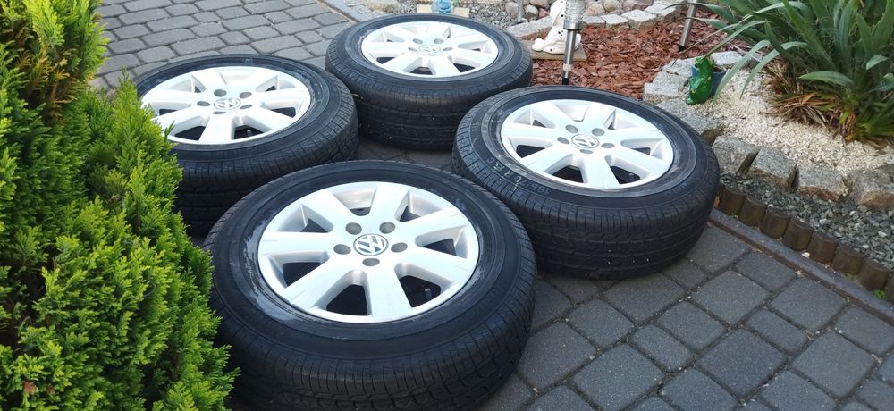 5x112 15 Cali Koła Alu Lato 195/70/15 C VW Transporter Caravelle T4