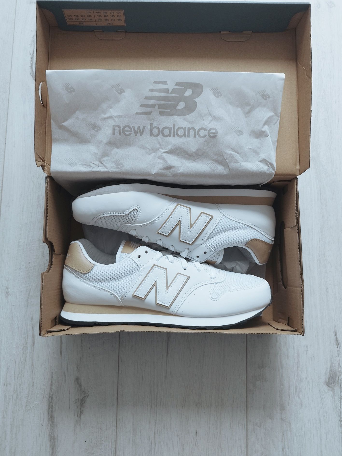 Nowe oryginalne buty new balance 500, białe 43 rozmiar