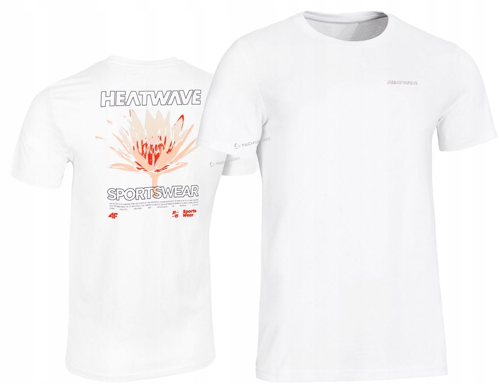 4f Męska Koszulka T-shirt Bawełna / rozm L